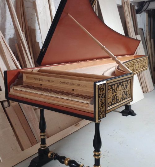Clavecin Grimaldi (Messine,1703), décor JF Brun